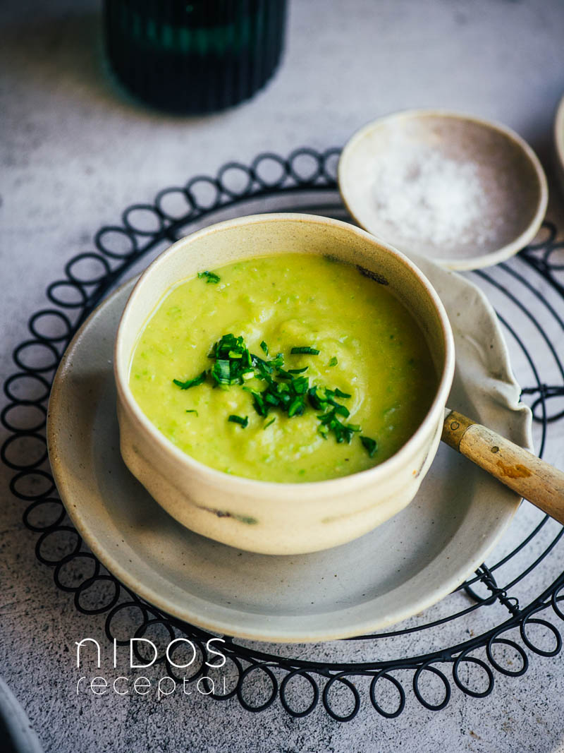 Žalia sriuba - porų su žirneliais